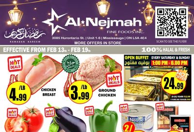 Alnejmah Fine Foods Inc. Flyer February 13 to 19