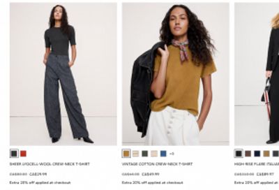 Banana Republic Canada: Sale up to 50% off + Extra 20% off