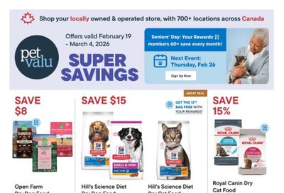 Pet Valu Flyer February 19 to March 4