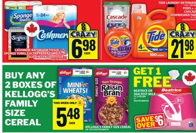 Food Basics Ontario: Free 4L Milk When You Buy Two Family Size Kellogg’s Cereal February 19th – 25th