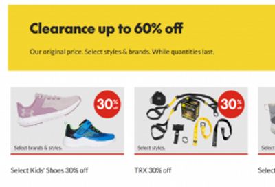 Sport Chek Canada: Spend and Get Event + Sale and Clearance up to 60% off