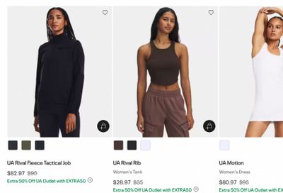Under Armour Canada + Outlet: Extra 50% off Outlet with Promo Code