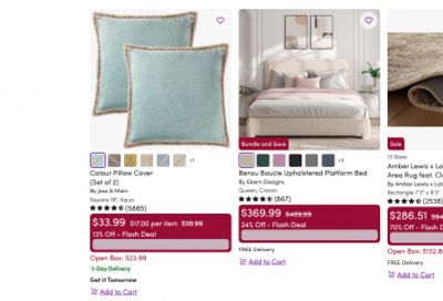 Wayfair Canada: Epic Spring Sale up to 70% off + 24 Hour Flash Deals