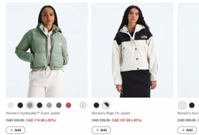 The North Face Canada: Winter Sale up to 30% off Select Gear