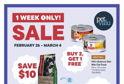 Pet Valu Flyer February 26 to March 4