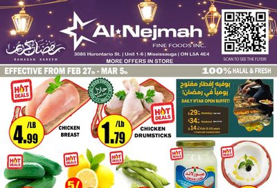 Alnejmah Fine Foods Inc. Flyer February 27 to March 5