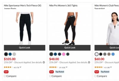 Sport Chek Canada Nike Sale: Save 25% Off Nike Clothing, Shoes & Gear + Clearance