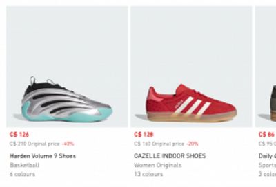 Adidas Canada Deals: Save up to 25% Off Sale & Full Price Items Using Promo Code