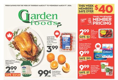 Garden Foods Flyer March 5 to 11