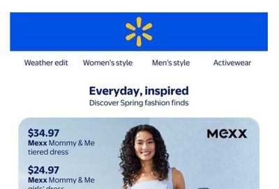 Walmart Spring Fashion Finds Flyer March 5 to April 1