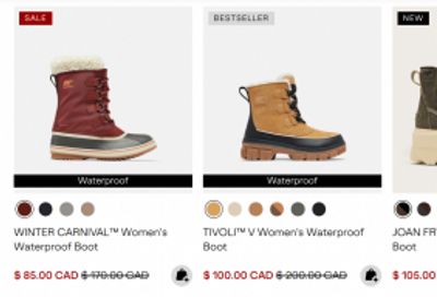 Sorel Canada: End of Season Sale up to 50% off