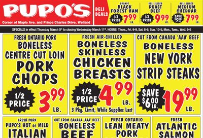 Pupo's Food Market Flyer March 5 to 11