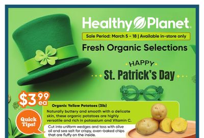 Healthy Planet Flyer March 5 to 18