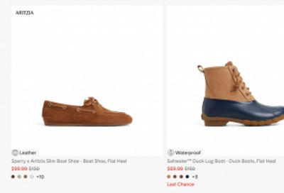 Sperry Canada: Sale up to 50% off