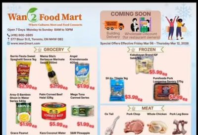 Wan 2 Food Mart Flyer March 6 to 12