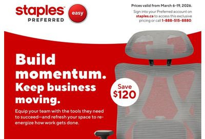 Staples Preferred Flyer March 6 to 19
