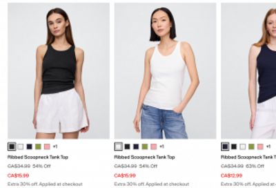 Gap Factory Canada: 40-60% off Almost Everything + Extra 15% off