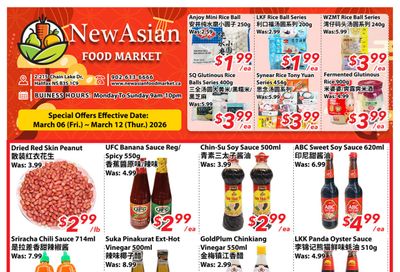 New Asian Food Market Flyer March 6 to 12