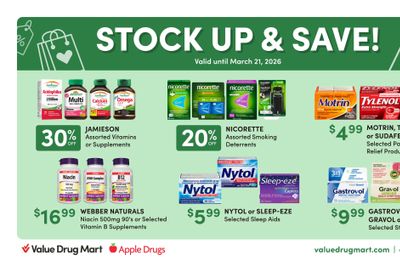 Apple Drugs Flyer March 8 to 21