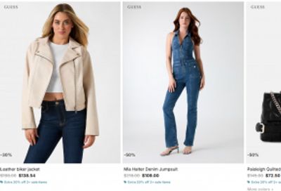 GUESS & GUESS Factory Canada: Extra 20% off 2 or More Sale Items
