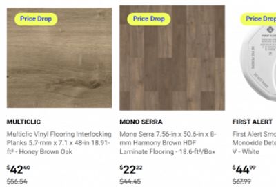 Rona Canada Sale: up to 25% off Select Flooring + Kitchen Clearance up to 50% off + Save The Tax On Purchases of $250 or More