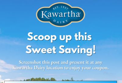 Kawartha Dairy Canada Ice Cream Promotion: Buy One Cone And Get One Free Until March 30th