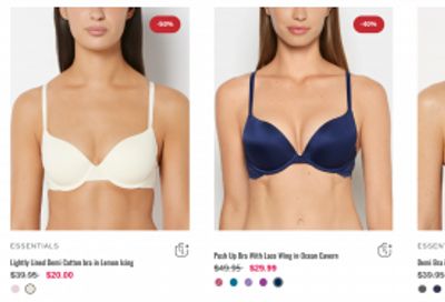 La Senza Canada: Buy One Get One 50% off Luxe Bras and Panties + Clearance up to 70% off