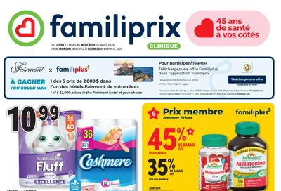 Familiprix Clinique Flyer March 12 to 18