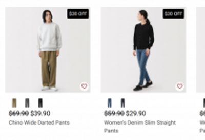 MUJI Canada: $30 Off Select Denim + 15% off When You Buy 2 Storage and Organization + More