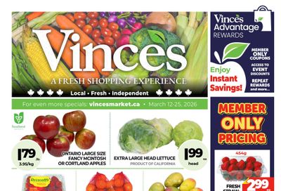 Vince's Market Flyer March 12 to 25