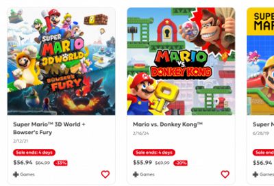 Nintendo Canada Mario Day Sale: Save up to 90% on Select Games