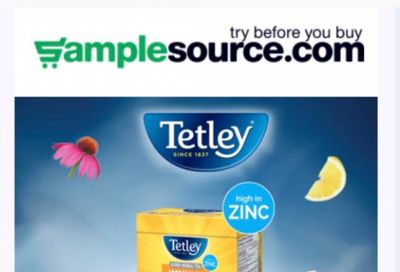 SampleSource Canada: Tetley Super Tea Sample Offer + Spring Samples Coming Soon!