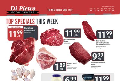 Di Pietro Food Centre Flyer March 12 to 18