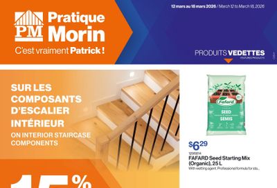 Patrick Morin Flyer March 12 to 18