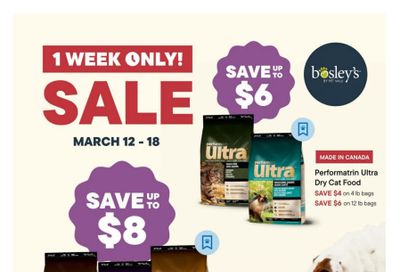 Bosley's by PetValu Flyer March 12 to 18