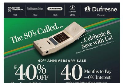Dufresne Flyer March 12 to April 6