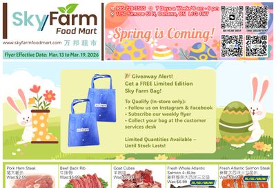 SkyFarm Food Mart Flyer March 13 to 19