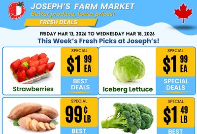 Joseph's Farm Market Flyer March 13 to 18