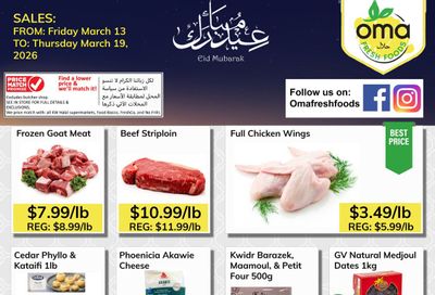 Oma Fresh Foods Flyer March 13 to 19