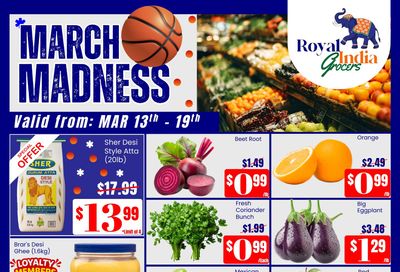 Royal India Grocers Flyer March 13 to 19