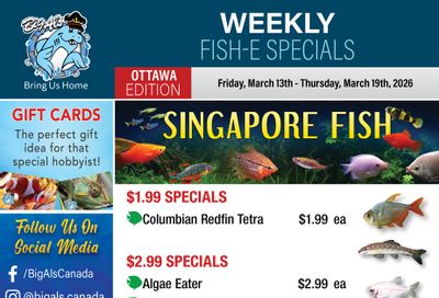 Big Al's (Ottawa) Weekly Specials March 13 to 19