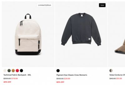 Herschel Canada Sale: Save up to 60% Off Select Backpack, Luggage, and More