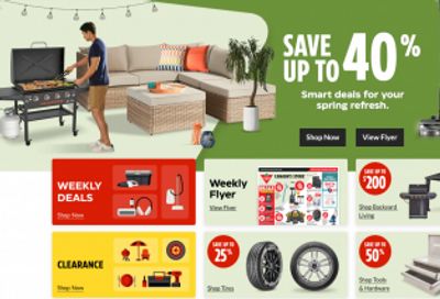 Canadian Tire: Spring Refresh Deals up to 40% off + More
