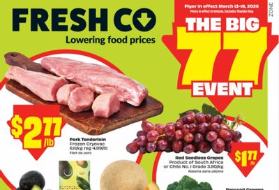 Freshco Ontario: Red Seedless Grapes $1.77/lb + More Flyer Deals