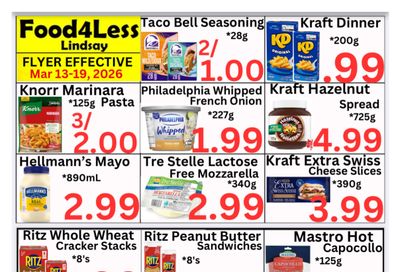 Food 4 Less (Lindsay) Flyer March 13 to 19