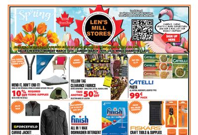 Len's Mill Stores Flyer March 16 to 29