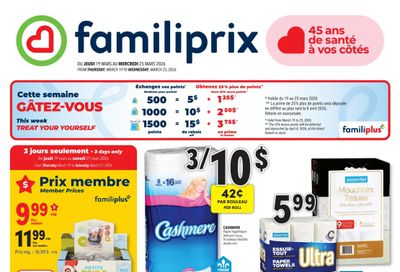 Familiprix Flyer March 19 to 25