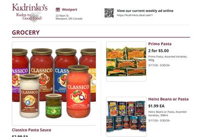 Kudrinko's Flyer March 17 to 30