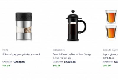Bodum Canada: Easter Deals up to 56% off