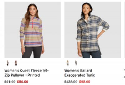 Eddie Bauer Canada: Clearance up to 40% off